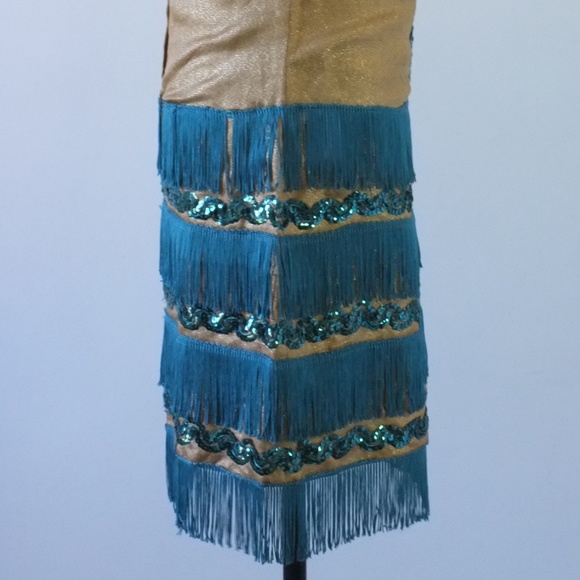 vintage flapper dress | 60s fringed flapper dress - Picture 10 of 16